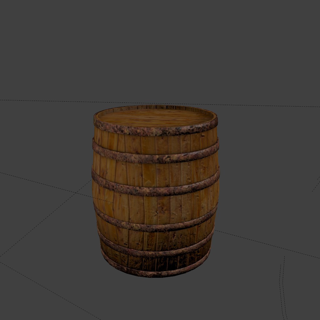 Low poly barrel preview image 2
